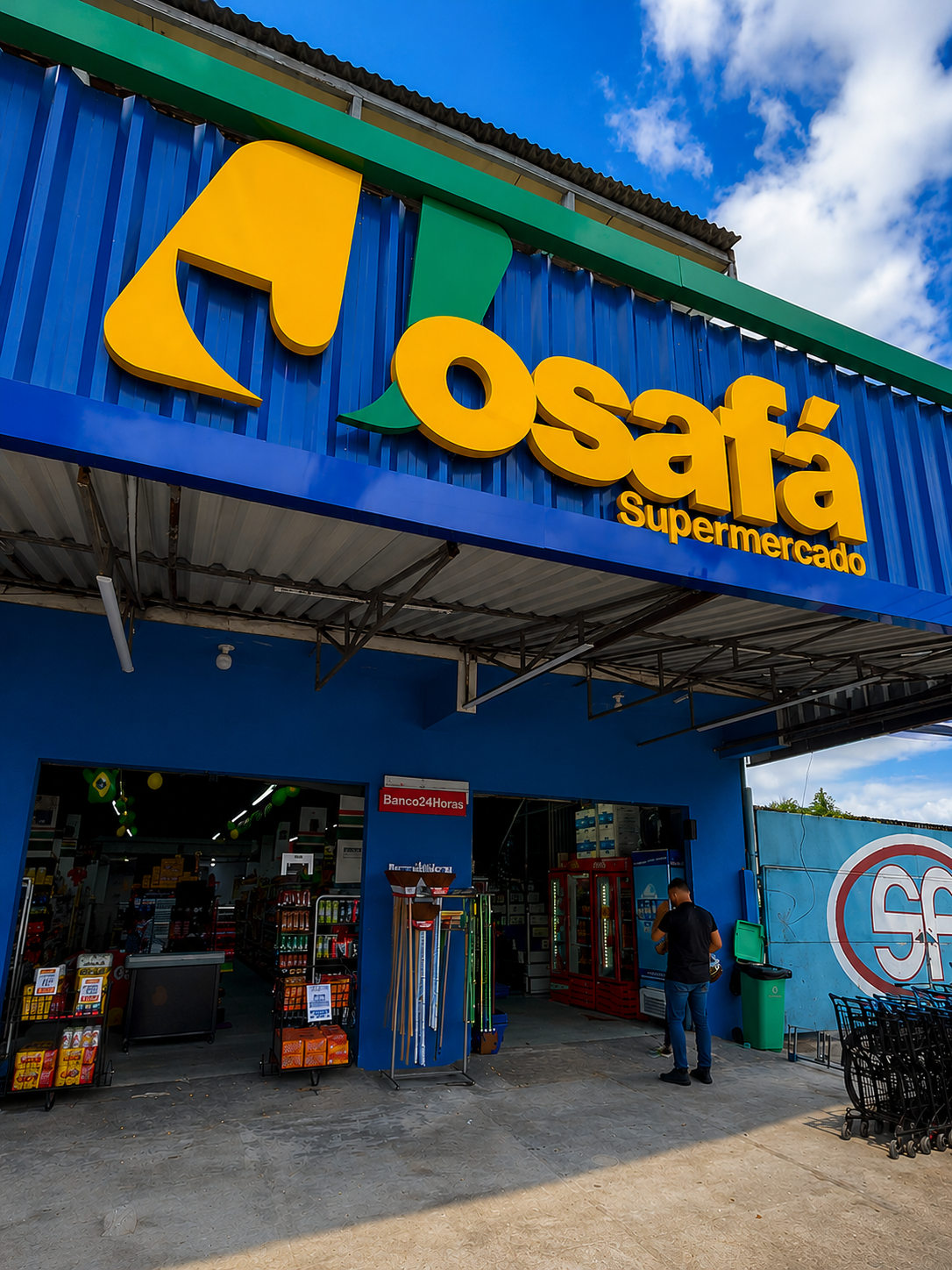 Fachada do Supermercado Josafá