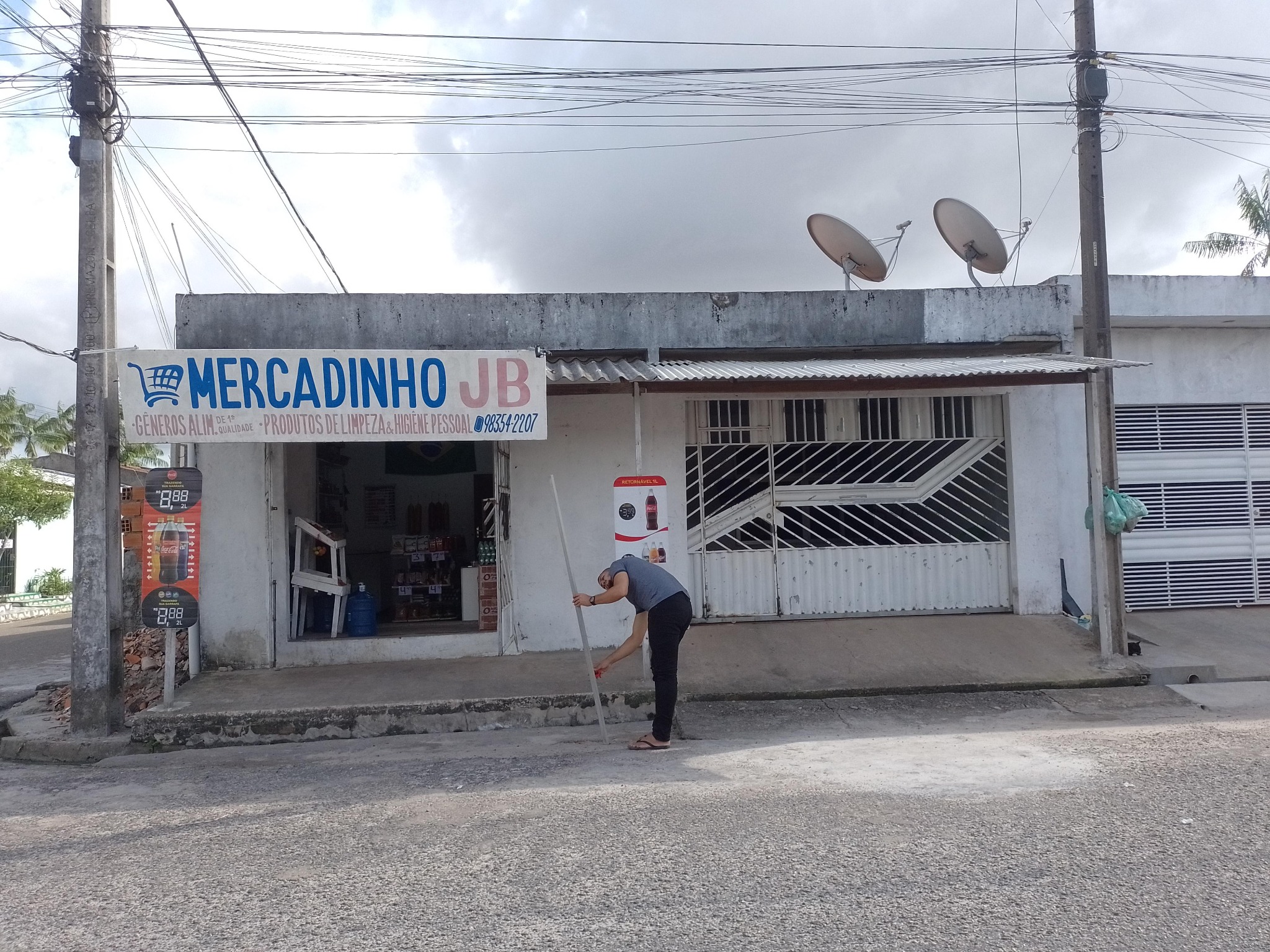 Primeira fachada do Mercadinho JB, origem do Supermercado Josafá
